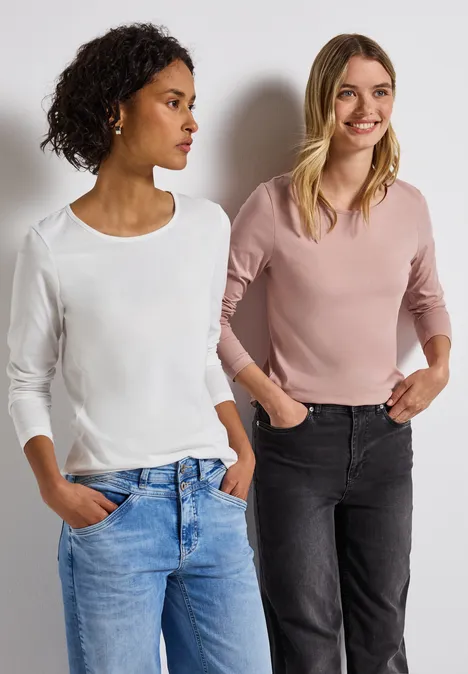 2er-Pack Langarmshirts off white/faded rose 2er-Pack Langarmshirts off white/faded rose