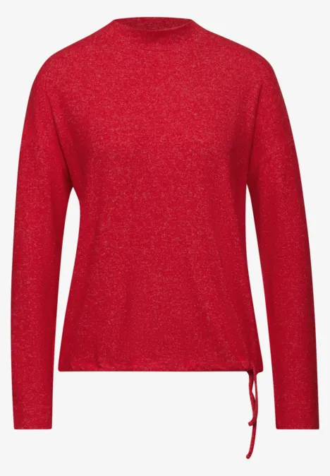Softes Turtleneck Shirt racing red mel.