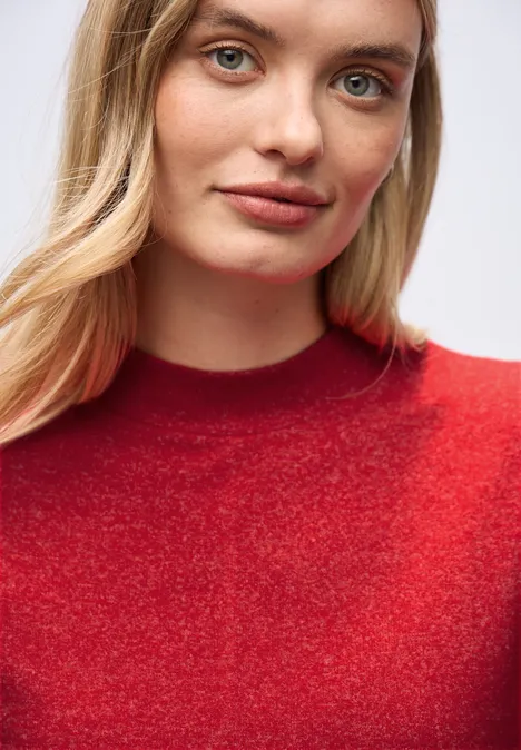 Softes Turtleneck Shirt racing red mel.