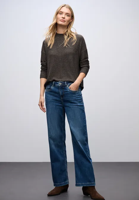 Softes Turtleneck Shirt rustic brown mel.