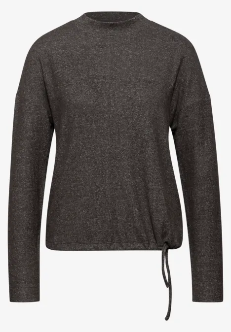 Softes Turtleneck Shirt rustic brown mel.