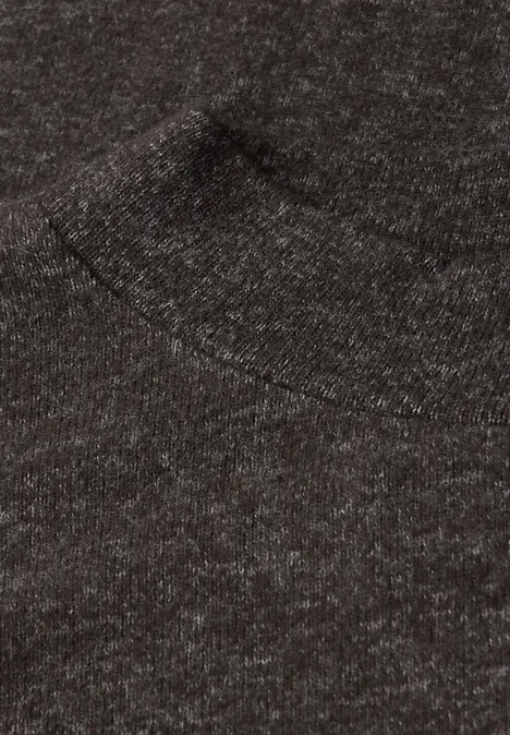 Softes Turtleneck Shirt rustic brown mel.