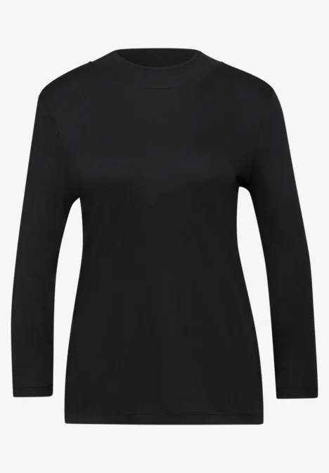 Basic Turtleneck Shirt Black