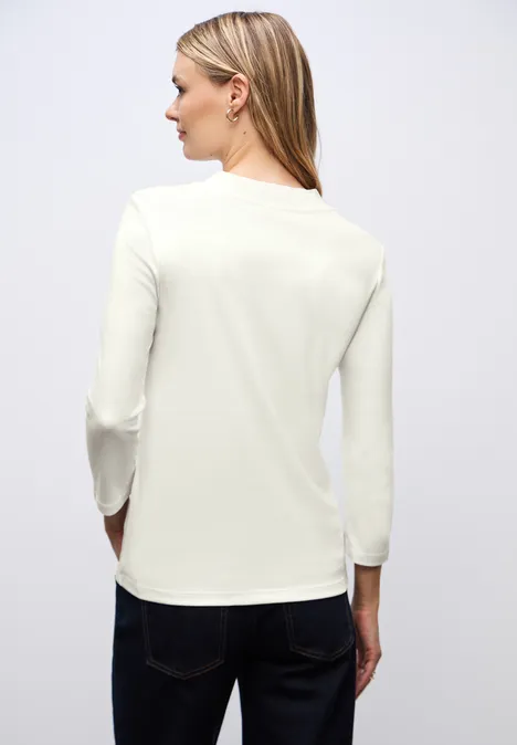 Basic col shirt off white