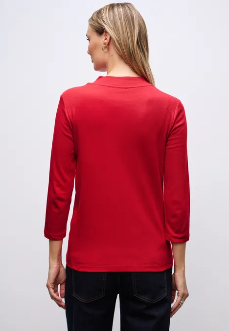 Basic col shirt racing red