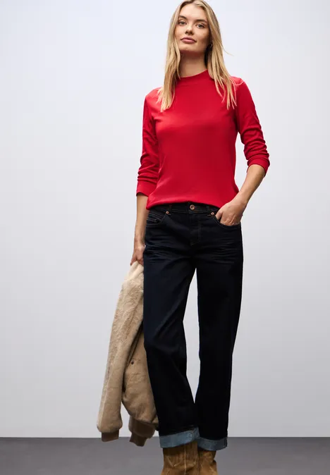 Basic col shirt racing red