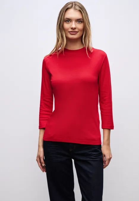 Basic col shirt racing red