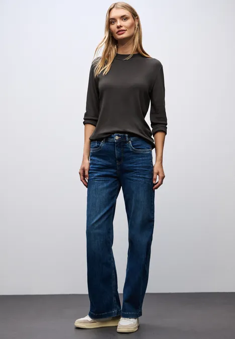 Basic col shirt darkest brown
