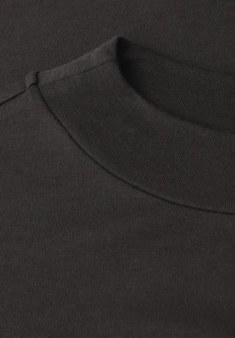 Basic col shirt darkest brown
