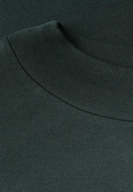 Basic col shirt evernight green