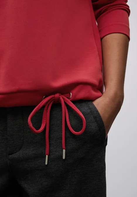 Silk-Look shirt racing red