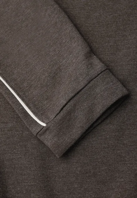 Shirt mit Tapedetail rustic brown mel.