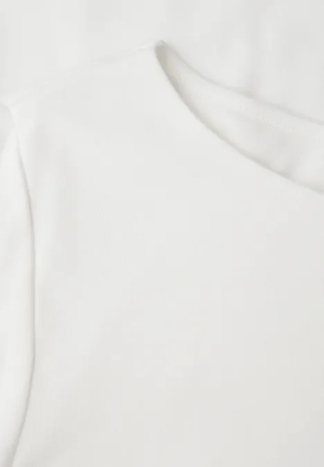 Basic shirt met lange mouwen off white