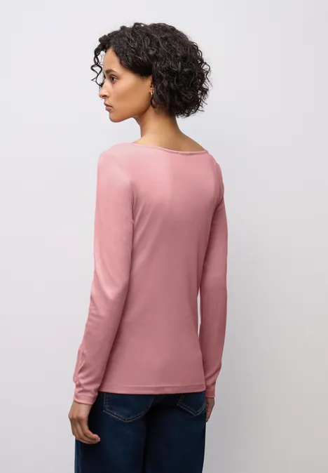 Basic shirt met lange mouwen powder pink
