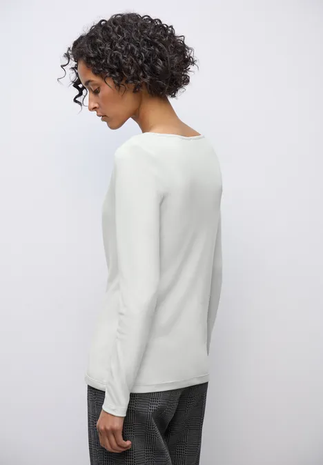Basic shirt met lange mouwen null