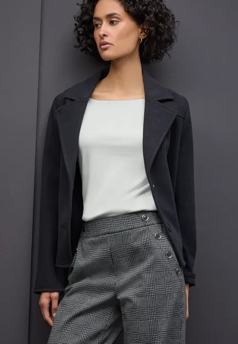 Basic shirt met lange mouwen null