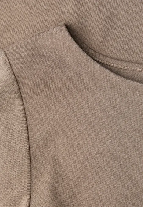 Basic Langarmshirt light terra mocha