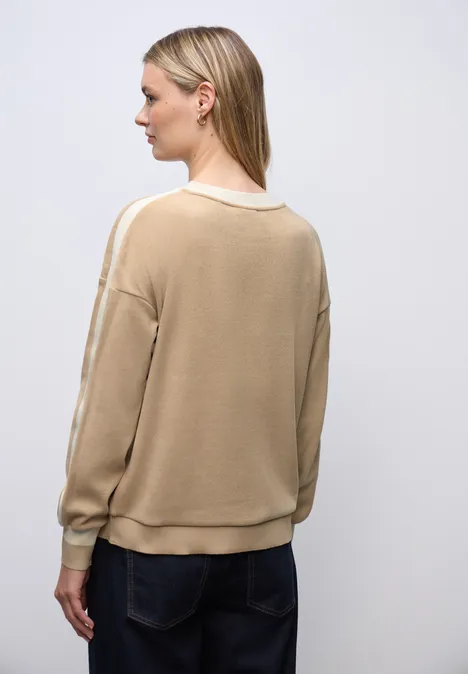Softes Strukturshirt sanded beige