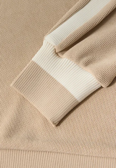 Softes Strukturshirt sanded beige