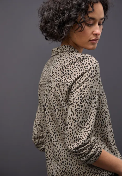 Leo-Shirt im Tunika-Shirt sanded beige