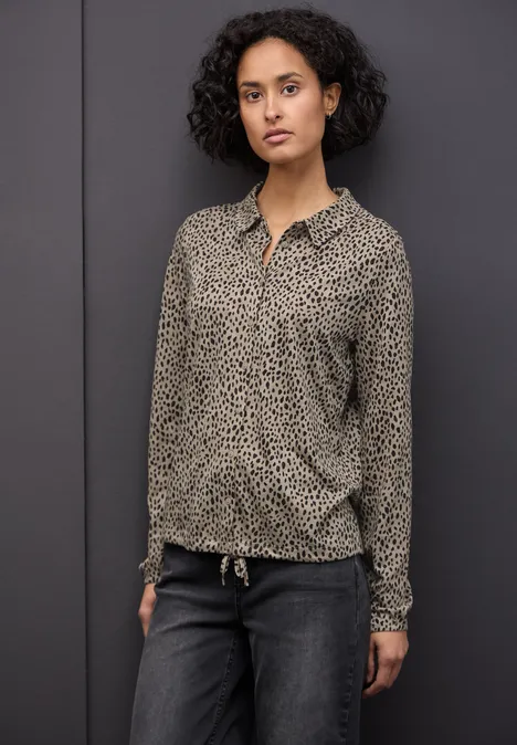 Leo-Shirt im Tunika-Shirt sanded beige
