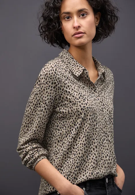 Leo-Shirt im Tunika-Shirt sanded beige