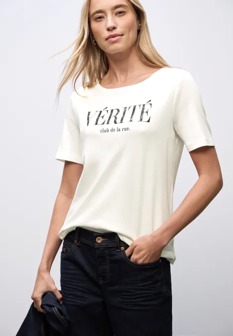 Shirt met tekst off white