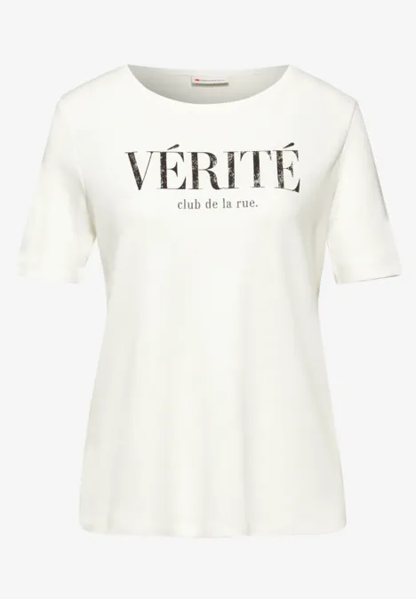 Shirt met tekst off white