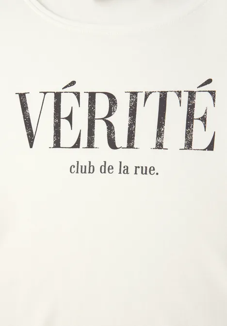 Shirt met tekst off white