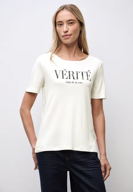 Shirt met tekst off white