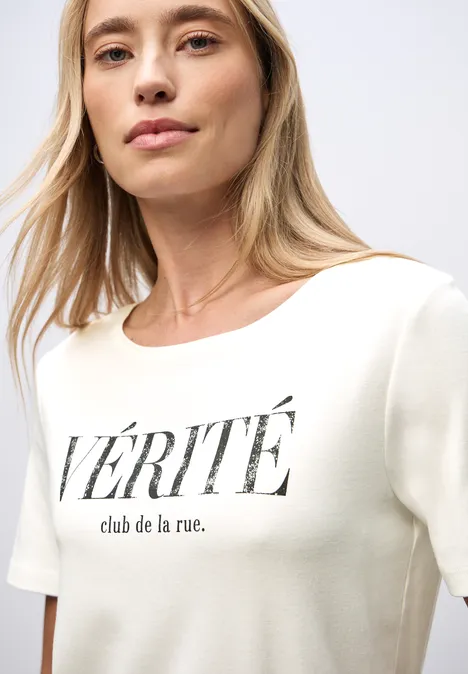 Shirt met tekst off white