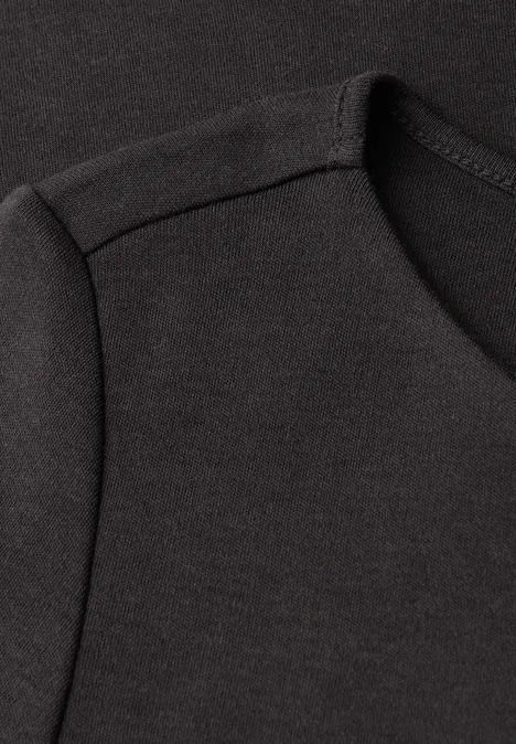 Basic Langarmshirt darkest brown