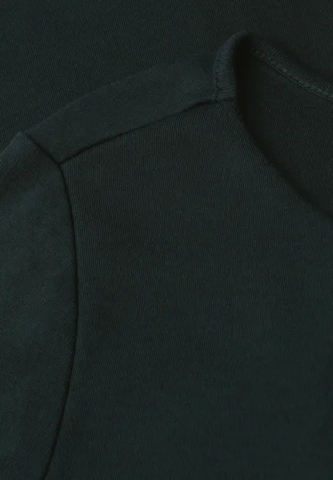 Basic Langarmshirt evernight green