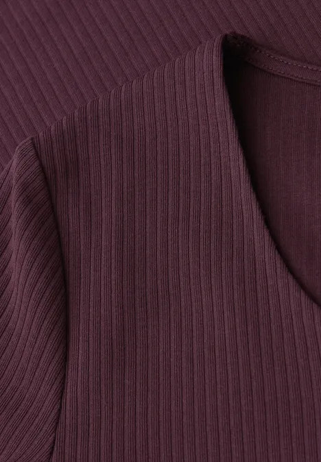 Shirt met hartvormige halslijn Jazz Berry