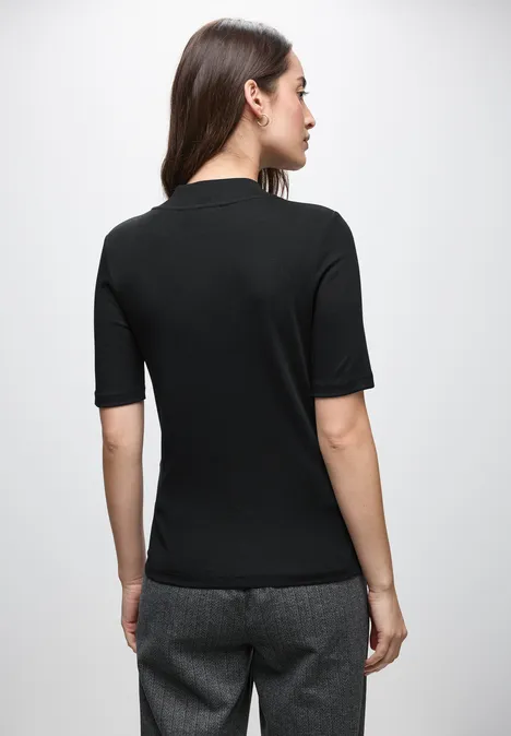 Shirt mit Cut-Out Detail Black