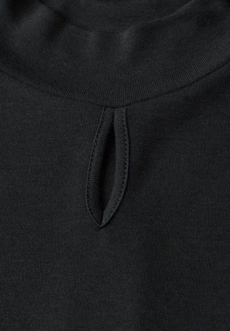 Shirt mit Cut-Out Detail Black