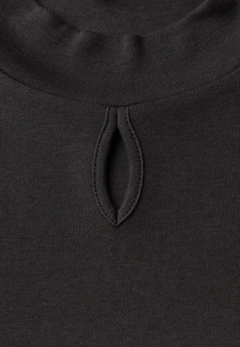 Shirt mit Cut-Out Detail darkest brown