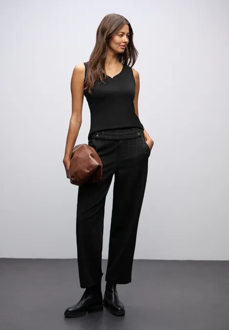 Top avec détail de boutons Black Top avec détail de boutons Black