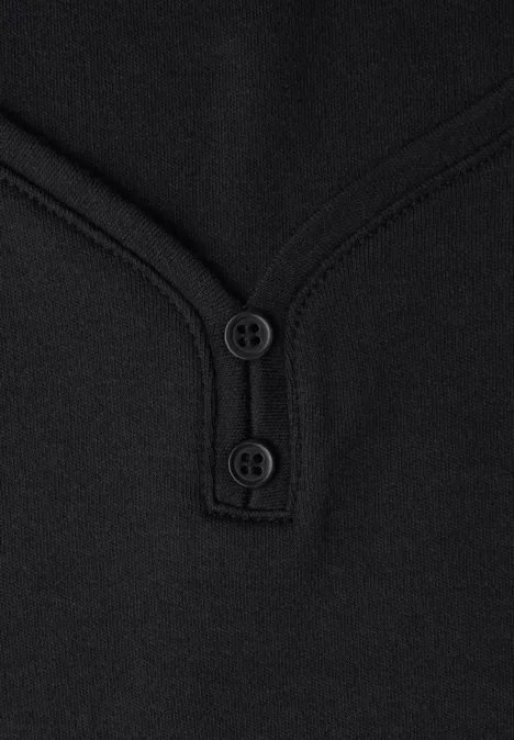 Top avec détail de boutons Black Top avec détail de boutons Black