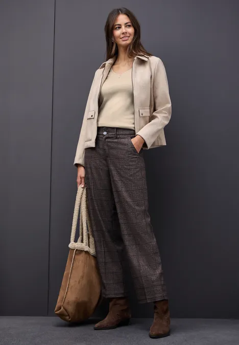 Top mit Knopfdetail cotton beige Top mit Knopfdetail cotton beige