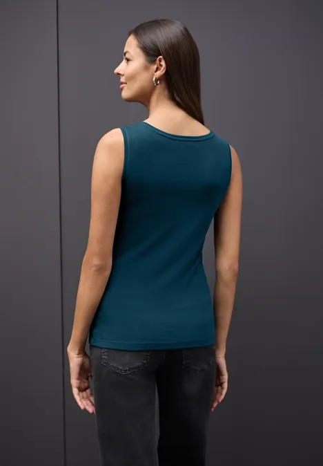 Top mit Knopfdetail tide blue Top mit Knopfdetail tide blue