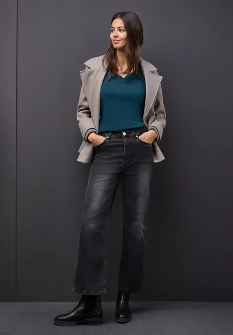 Top mit Knopfdetail tide blue Top mit Knopfdetail tide blue