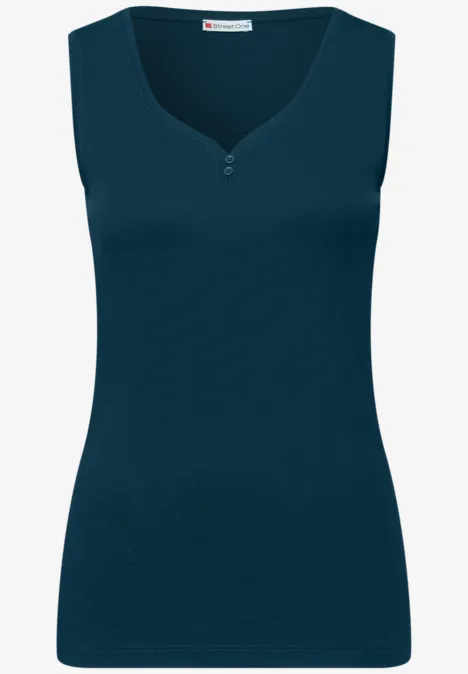 Top mit Knopfdetail tide blue Top mit Knopfdetail tide blue