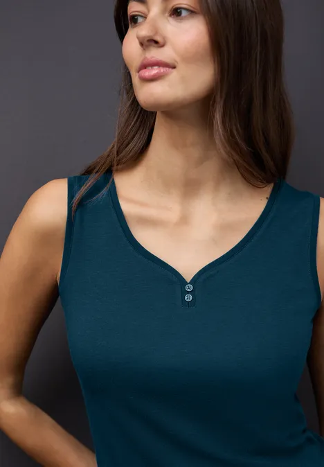 Top mit Knopfdetail tide blue Top mit Knopfdetail tide blue