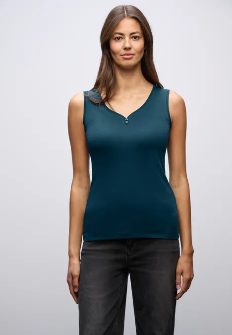 Top mit Knopfdetail tide blue Top mit Knopfdetail tide blue