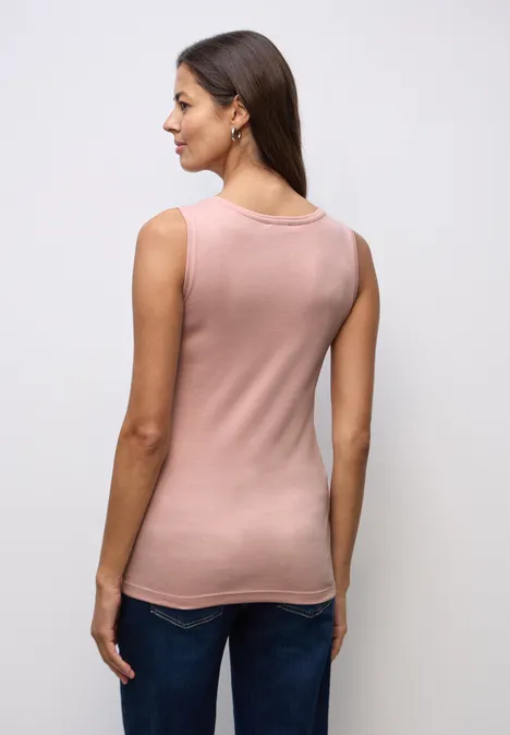 Top mit Knopfdetail faded rose Top mit Knopfdetail faded rose