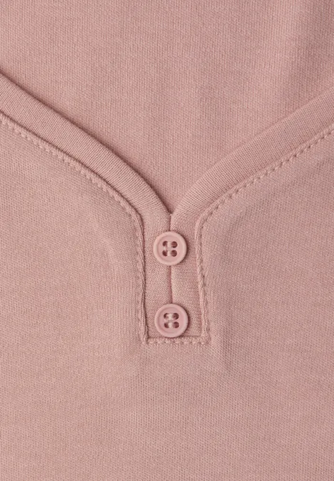 Top mit Knopfdetail faded rose Top mit Knopfdetail faded rose