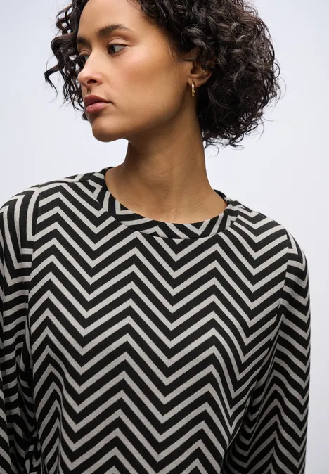 Wzorzysta koszula z żakardu Black Wzorzysta koszula z żakardu Black