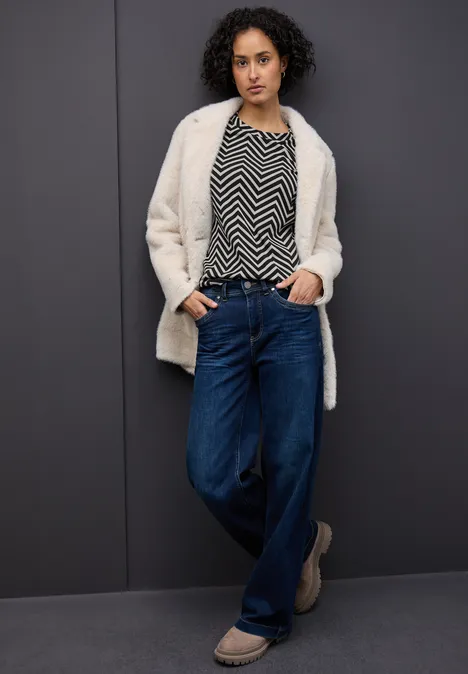 Wzorzysta koszula z żakardu Black Wzorzysta koszula z żakardu Black