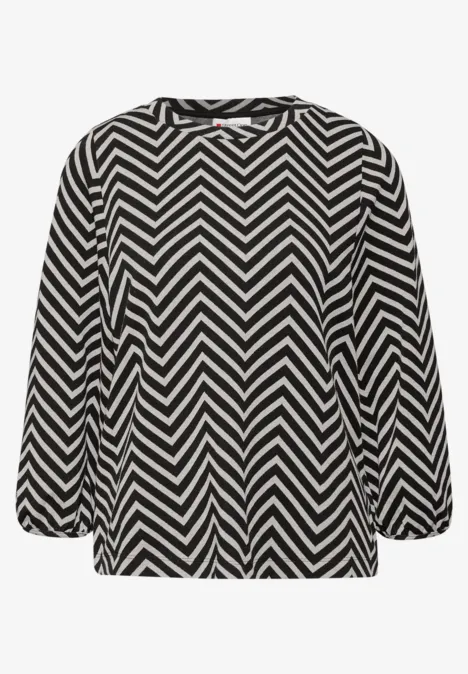 Wzorzysta koszula z żakardu Black Wzorzysta koszula z żakardu Black